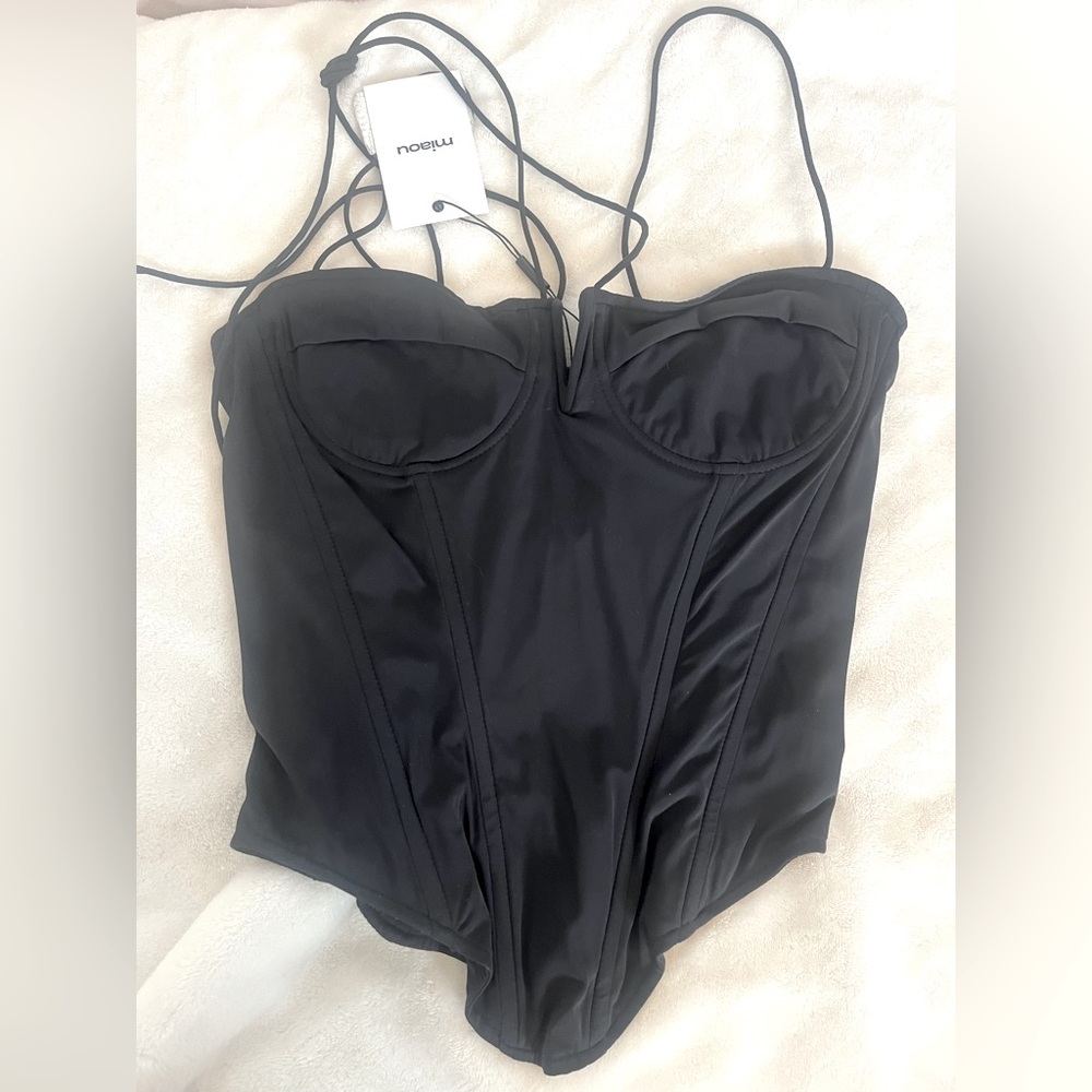 Miaou Black Aphex Corset Tank S *BNWT*